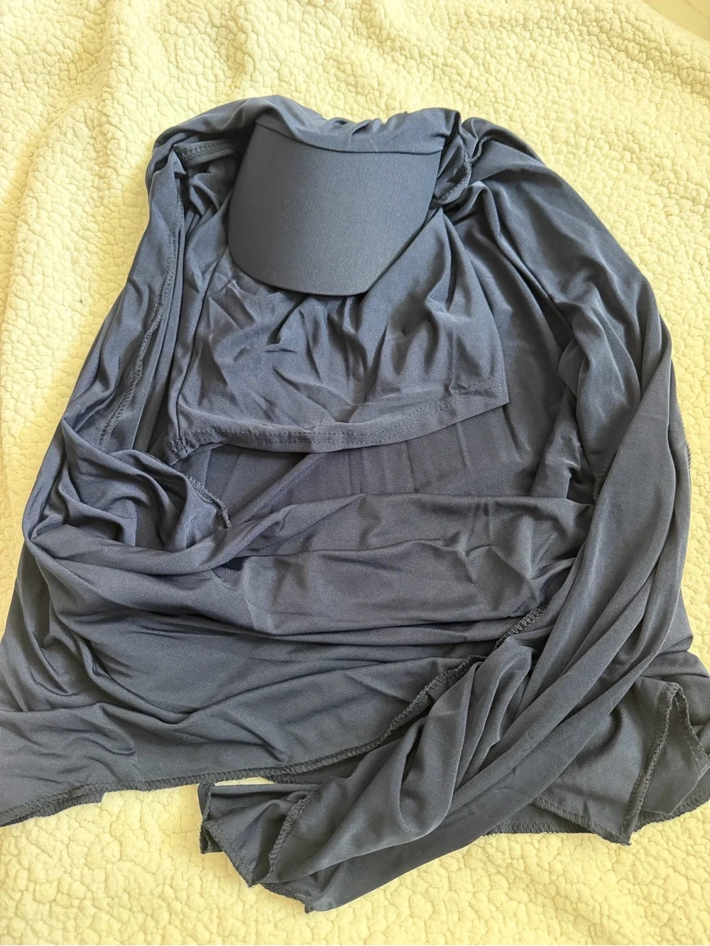 Navy Built-In Cap Headscarf for Women hijab